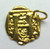 Waxing Poetic Gold Square Insignia Charm 'H'