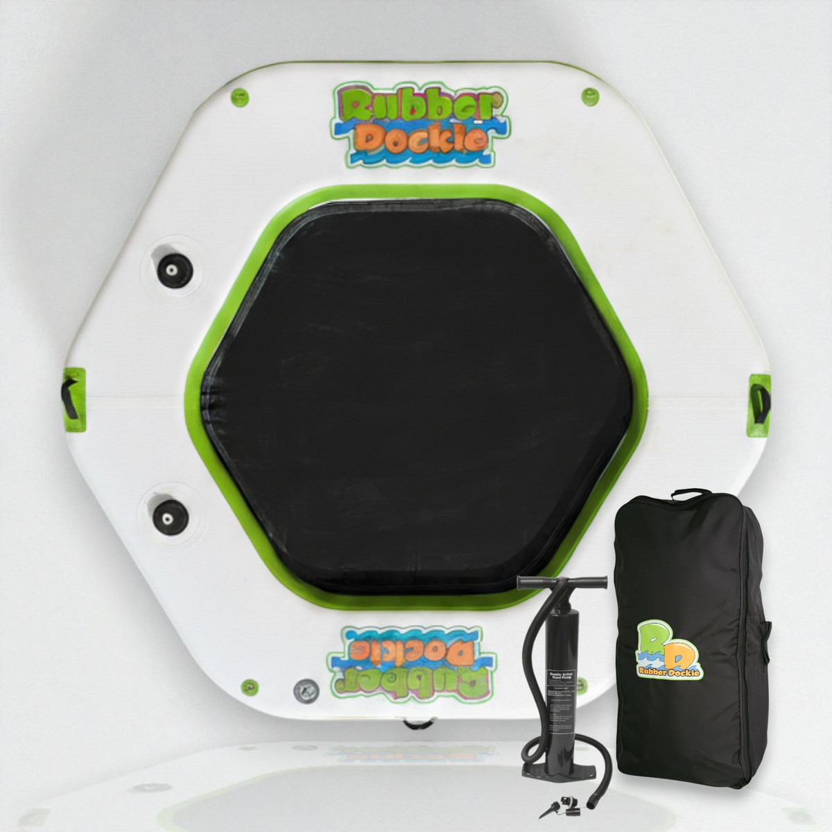 Rubber Dockie Big Hex 10 Inflatable Floating Hammock