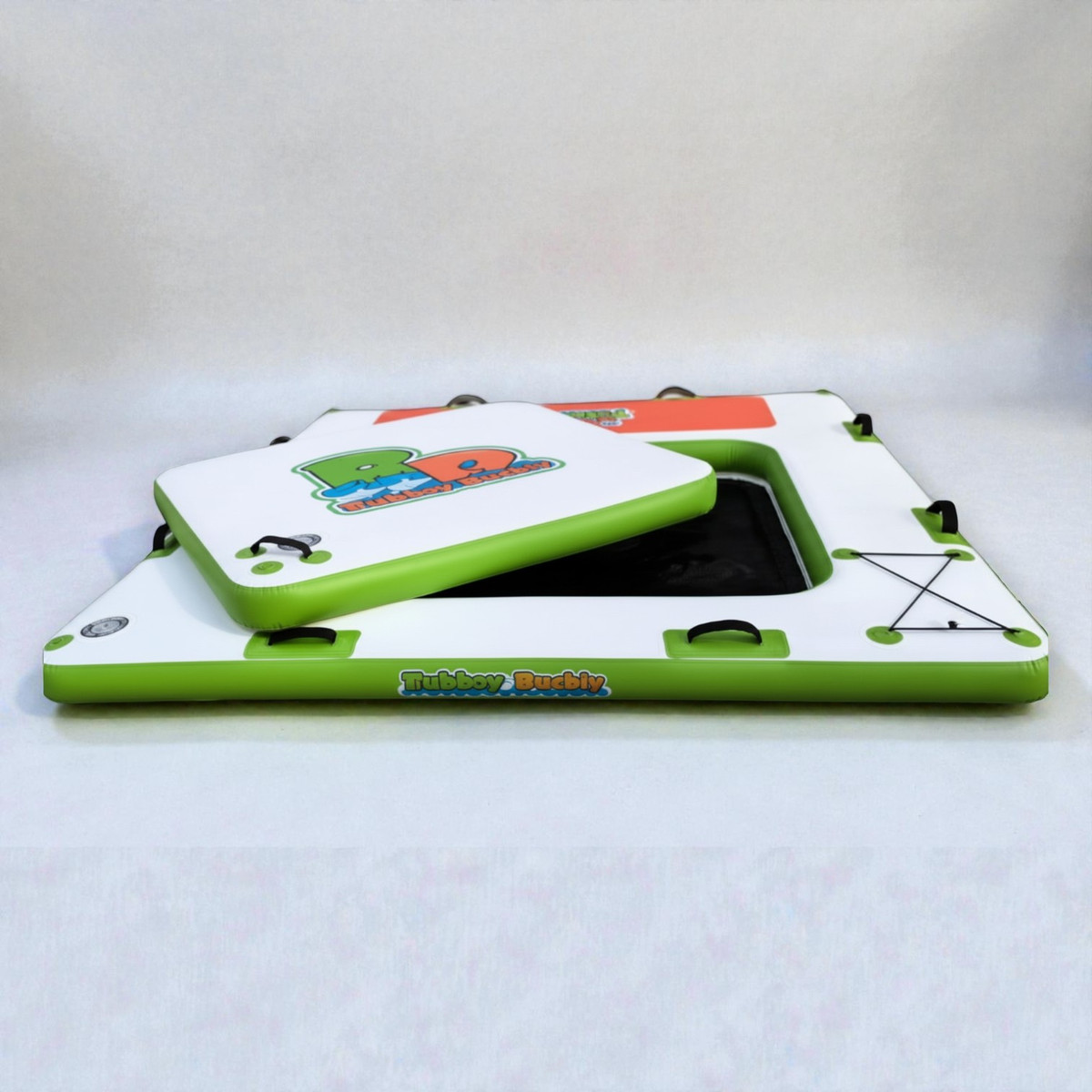 Rubber Dockie Hybrid 2-in-1 Floating Island Platform Water Hammock