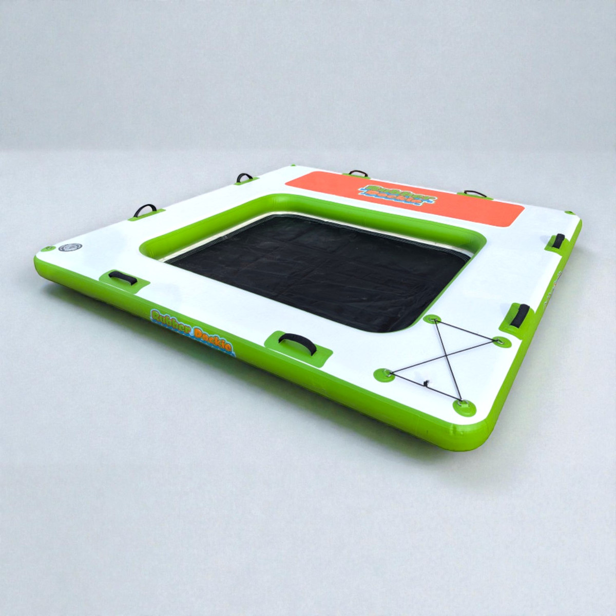 Rubber Dockie Hybrid 2-in-1 Floating Island Platform Water Hammock