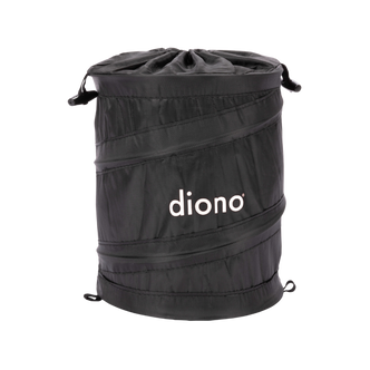 Diono Pop-up Trash Bin, Collapsible Car Trash Can Portable, Small, Leak Proof, Perfect For Keeping Car Clean [Black]