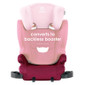 Converts to backless booster [Pink]