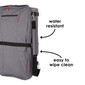 Diono Car Seat Travel Backpack is water resistant and easy to wipe clean [Gray]
