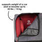 Diono Car Seat Travel Backpack supports weight of a car seat or booster up to 35 lbs [Gray]