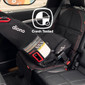 Diono Ultra Mat® Full Size Car Seat Protector For Under Car Seat, Crash Tested With Premium Ultra Thick Padding For Durable, Water Resistant Protection, Includes 3 Mesh Storage Pockets [Black]