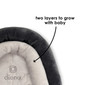 Diono Cuddle Soft 2-in-1 Baby Head Neck Body Support Pillow For Newborn Baby Super Soft Car Seat Insert Cushion, Perfect for Infant Car Seats, Convertible Car Seats, Strollers [Gray/Arctic]