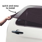Diono Breeze 'n Shade Pack of 2 Universal Car Rear Side Window Baby Kid Pet Breathable Sun Shade Mesh Backseat, Fits Most Cars/SUVs [Black]