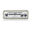 Custom vintage etsy inspired egg carton label - the farmhouse collection by the egg carton store