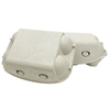Closed front view of White iMagic2® Max - 6-Egg Super Jumbo Flat Top-Paper Pulp Carton