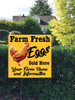 24 x 24 Yard Sign - Chicken Farm Fresh Eggs