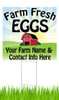 Announce your farm fresh eggs for sale with these eye-catching yard signs!