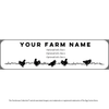 The Farmhouse Collection™: Full-Top Country Grazing Hens egg carton label