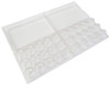 Quail Egg Clear Tri-fold Plastic Cartons 30 cell, not split - open view