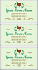 Medium Custom Egg Carton Label - Green Background with Brown Chicken