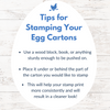 tips for stamping egg cartons