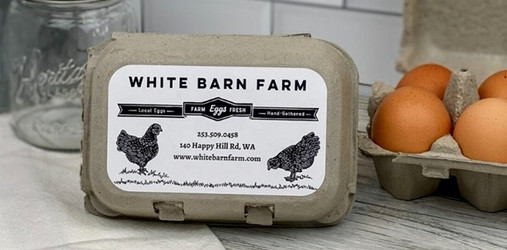 The Farmhouse Collection™: Vintage Round, Hen #1-Turning Egg Carton Stamp