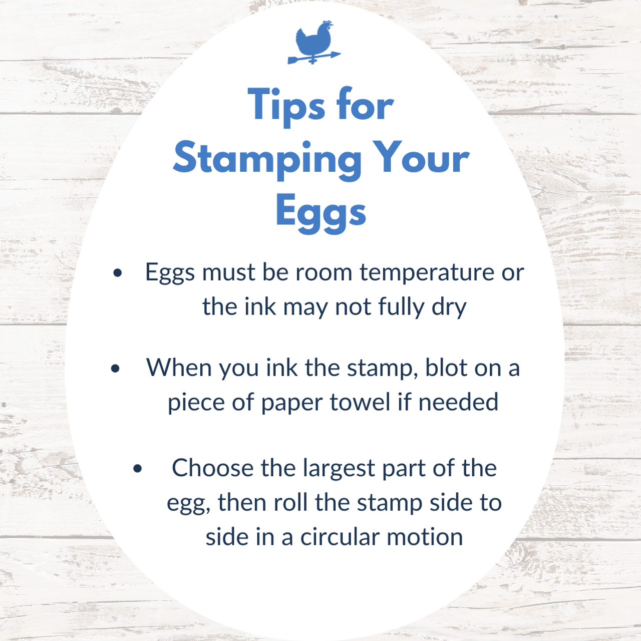 Watercolor Hen Farm Fresh Egg Carton Self-inking Stamp