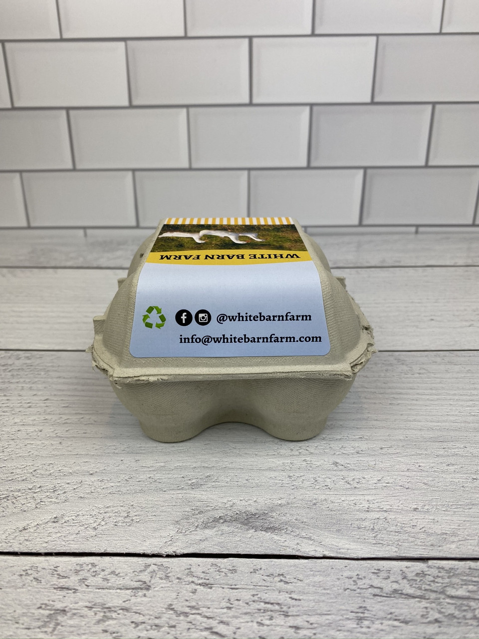 Custom Duck Egg Carton Labels - Chalkboard Style