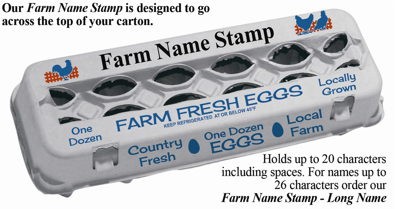 Egg Carton Stamp Personalized Chicken Gift, Custom Egg Cartons, Unique  Backyard Farmer Coop Idea, Hand Gathered Fresh Eggs, Farm Name Logo -   Israel
