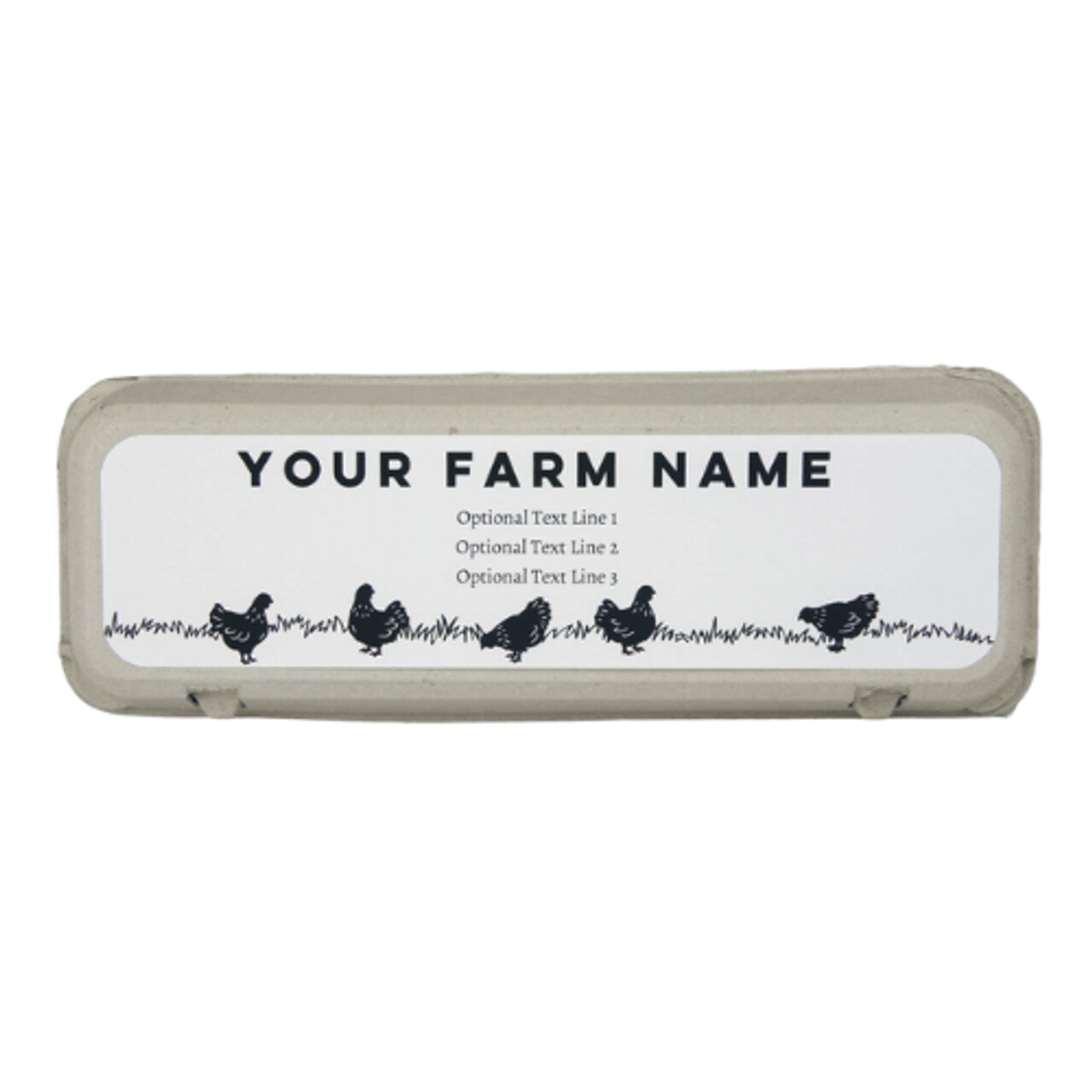 Custom Farm Name Stamp for Front of Egg Carton