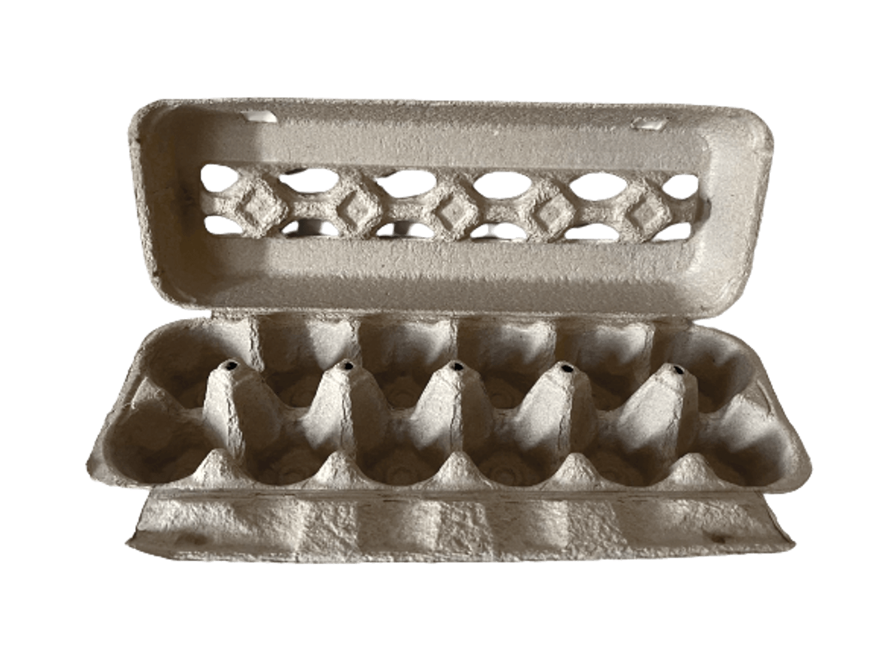 Set of 12 Egg Cartons Square Blank Carton Holds 4 Chicken Eggs 100%  Recyclable 