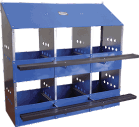 6Hole Nest Metal Chicken Nesting Boxes & Accessories