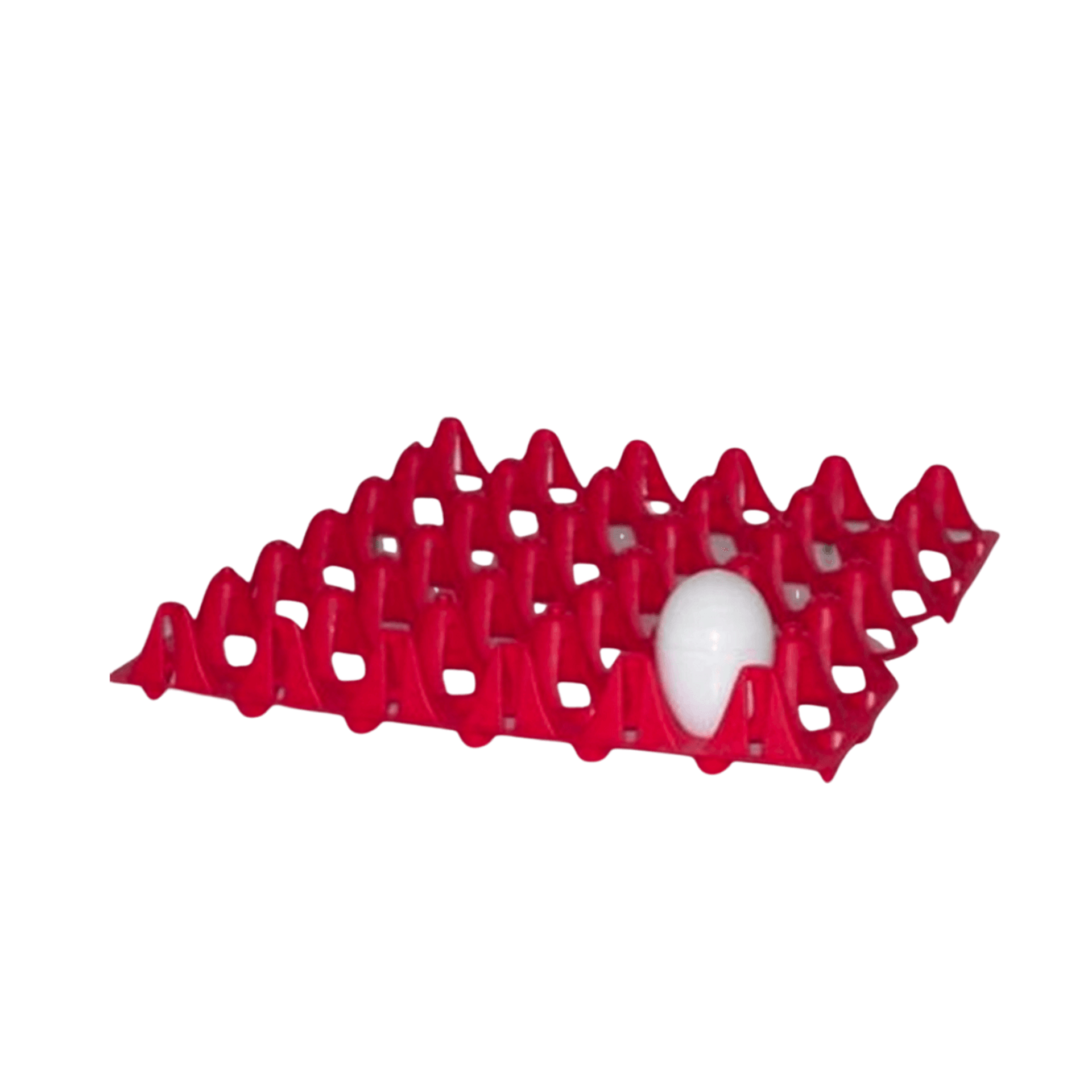 Vented 30 Egg Plastic Tray in Red Packs of 10 or 50 Stackable