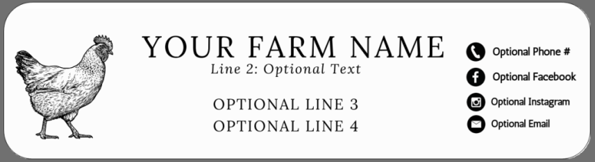 Full Top Labels for Egg Cartons Customizable The Egg Carton Store