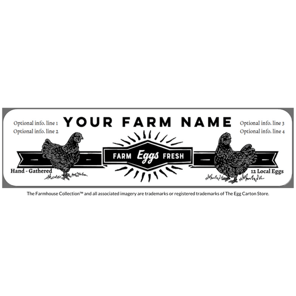 The Farmhouse Collection™: Full-Top Vintage Hens & Starburst label