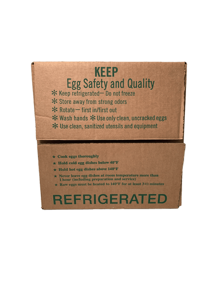 top of 15 dozen Corrugated Shipping Box for eggs