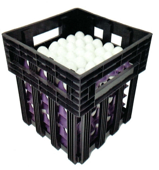 Black plastic 15-Dozen Egg Case for transporting fresh eggs to the farmer's market