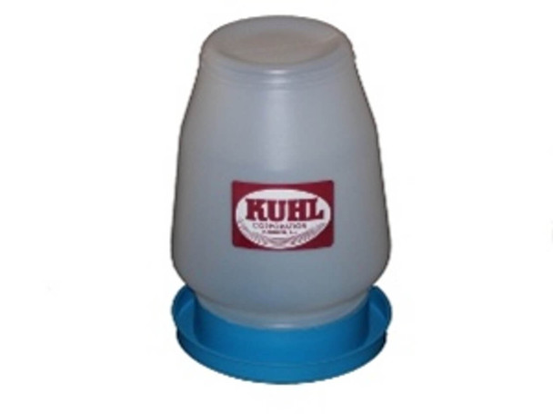 1 Gallon Quail Drinking Fountain Complete with blue base