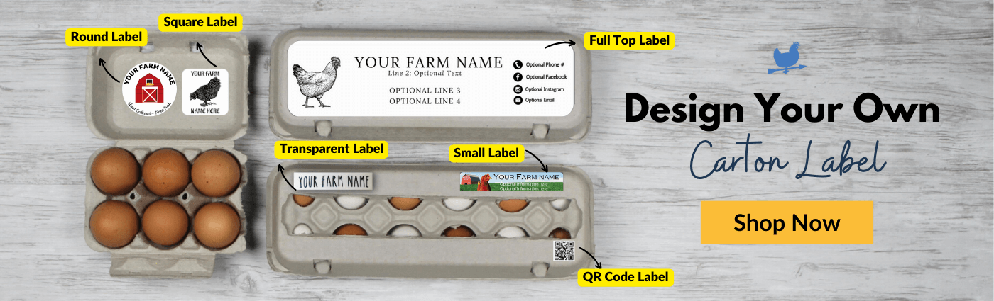 Personalized Egg Date Stamp for Egg Cartons, Chicken Egg Package