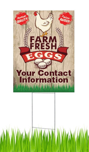 100 18x24 One Color Custom Yard Signs Corrugated Plastic Double Sided Stakes e