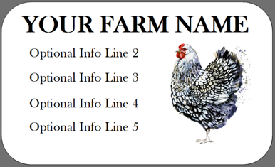 Customize your egg cartons with this personalized baby chick label that ...