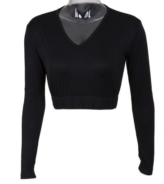 Cheer Fantastic V-Neck Midriff Bodysuit 004221