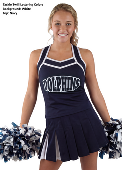 In stock Uniform Top CF1557V w/ Lettering, or Vest/Skirt set $66