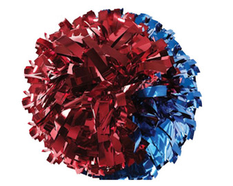 Closeout 8" Metallic Half & Half Pom