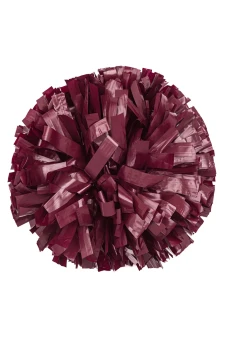Closeout 6" Solid Plastic Pom  Light Maroon