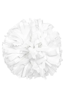 Closeout 10" Solid Plastic Pom  White