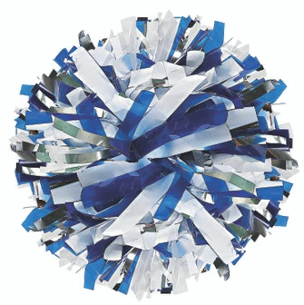 Closeout 6" Two Color Wet Look w/one Color Glitter Mix Pom