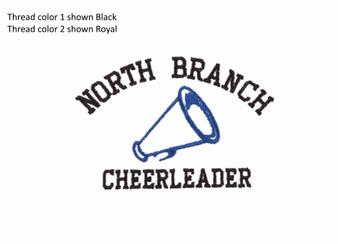 Arched Cheer Embroidery