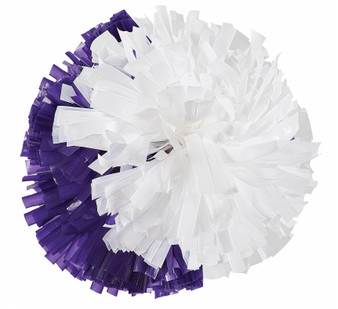 2-COLOR WET LOOK HALF & HALF POM