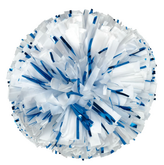 Closeout 00032 Baton Handle Solid Plastic with 1 Metallic Pom 6"