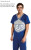 Selection B - Male Custom Top 1435 paired with Men's Pant w/Side Braid CF4012 - Poly color #1 shown in Royal, Poly color #2 shown in Grey, Poly color #3 shown in White.