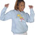 Lt Blue Hoody with Cheerleader