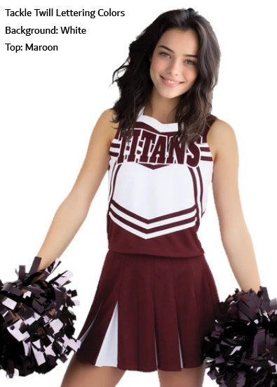 Classic Vest CF1145V with lettering, or Vest/Skirt set $48