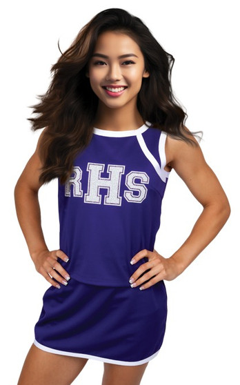 Basic Vest 00457 with lettering, or Vest/Skirt set $32