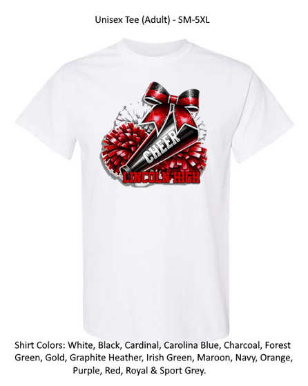 Pom Pom Bow Cheer Custom