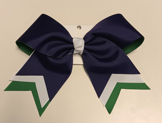 Closeout Bow 11 - Navy, White & Kelly Green